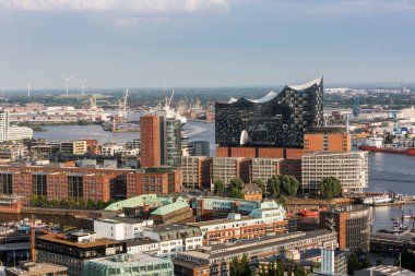 Hamburg, Almanya eski kasaba parçası göz ardı  