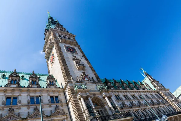 Exterior view of the town hall of Hamburg
