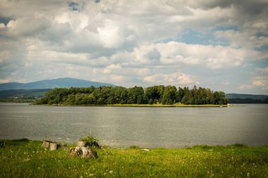 Bariyer Gölü Oravska Priehrada Kuzey Slovakya 