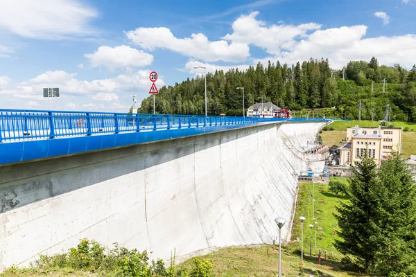 Hidroelektrik Santrali Slovakya Oravska Priehrada görünümünü — Stok fotoğraf