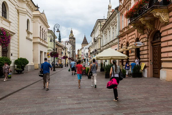 View of historical buildings in the old town part of Kosice in Slovakia — Stock Photo, Image