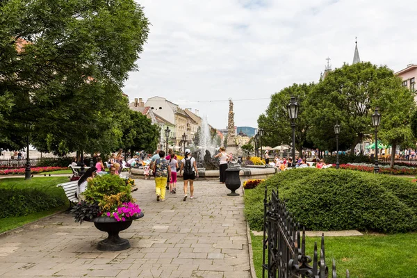 Blick auf historische Gebäude in der Altstadt von Kosice in der Slowakei — Stockfoto