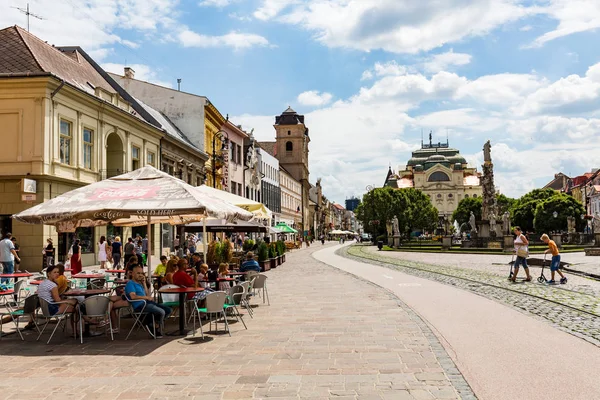 Blick auf historische Gebäude in der Altstadt von Kosice in der Slowakei — Stockfoto