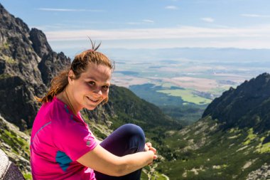Kız Teryho Chata Slovakça dağlarda hiking