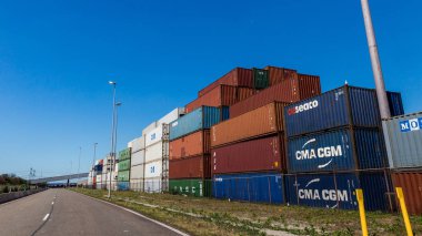 Dış görünümlerini Limanın bağlantı noktası Rotterdam, Hollanda