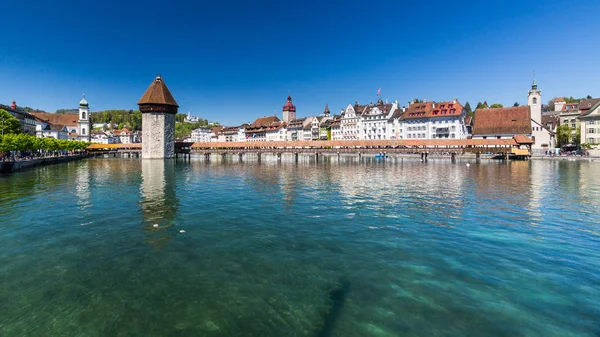 View of Lucerne in spring 2017 in Switzerland — Stock Photo, Image
