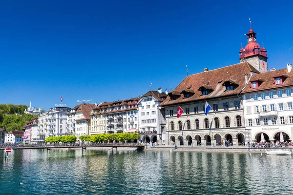 İsviçre bahar 2017 Lucerne görünümünü