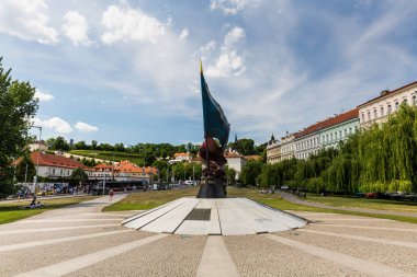 Malostranska bölgesinin görünümü yaz gününde Prag, Çek Cumhuriyeti