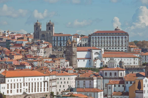 Panoramautsikt Över Centrum Porto — Stockfoto