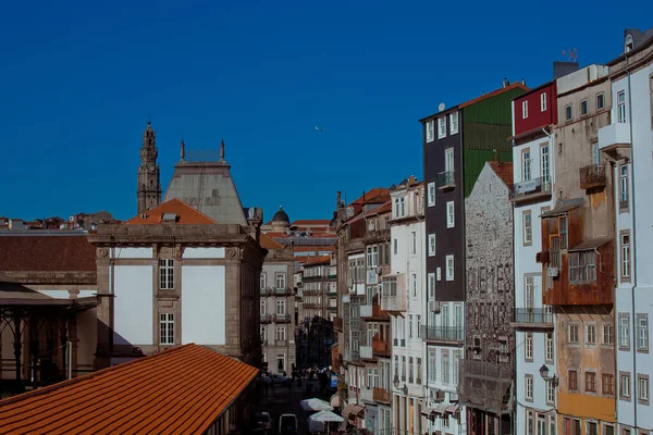 Gamla Stadsdelen Porto Nära Järnvägsstationen — Stockfoto