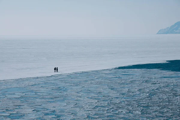 Confluence of the Angara river and lake Baikal, Listvyanka village