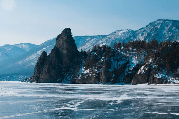 Montañas Lago Baikal Sandy Bay —  Fotos de Stock