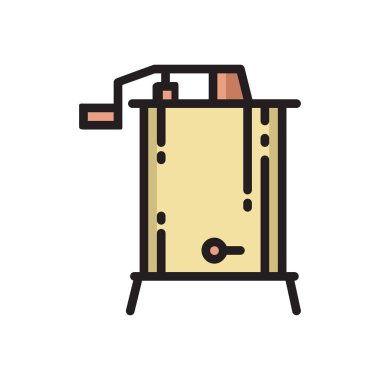 Radyal, santrifüj tatlım extractor ince çizgi simgesi