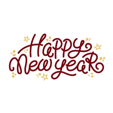 Mutlu yeni yıl tebrik metin ve doodle yıldız