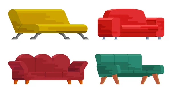 Illustration von Sofa-Set — Stockvektor