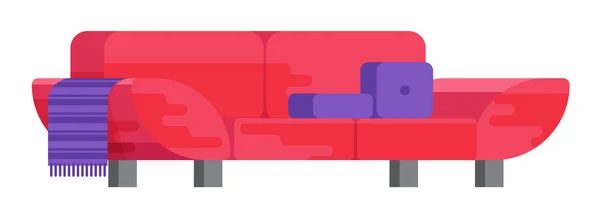 Ilustración de sofá — Vector de stock