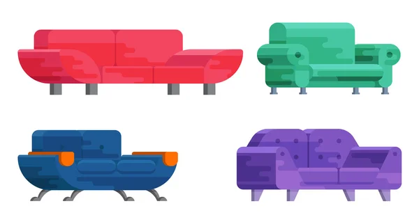 Illustration von Sofa-Set — Stockvektor