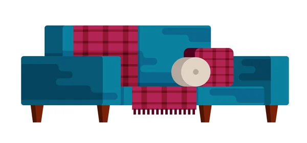 Ilustración de sofá — Archivo Imágenes Vectoriales