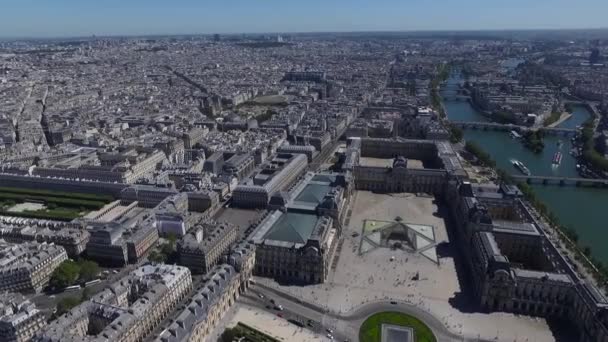 Aérea da cidade de paris — Vídeo de Stock