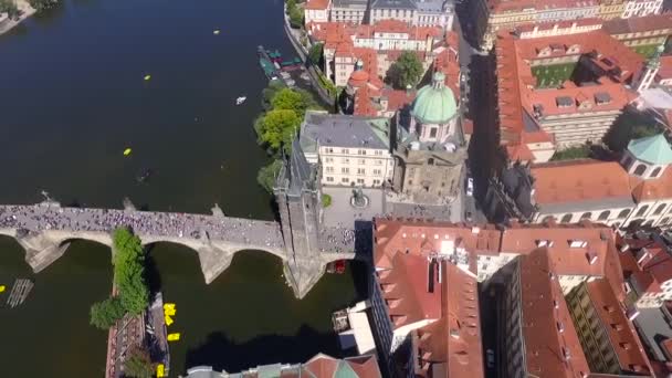 Widok na most w Pradze — Wideo stockowe