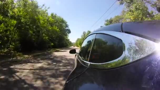 Výhled z auta za jízdy — Stock video