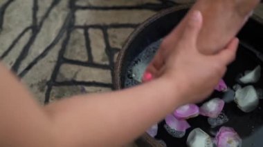 Spa ayaklar için yakın çekim
