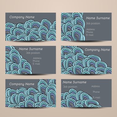 Doodling kartvizit Set