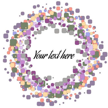 Yuvarlak şeklinde soyut: renk vektör balonlar