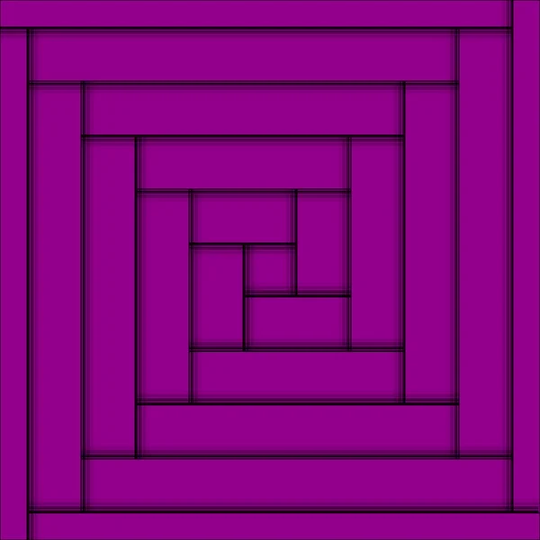 Fond abstrait avec spirale carrée violette et ombre — Image vectorielle