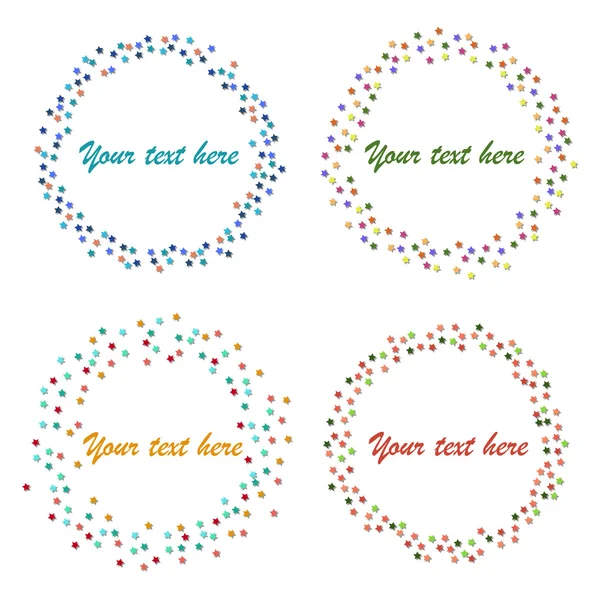 Soyut dairesel yıldız Form.