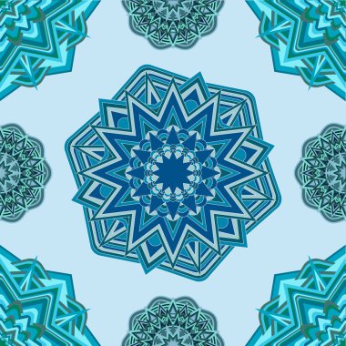 Vektör arka plan ile yuvarlak süsleme.  