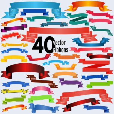 Dizi boş şeritler ve afiş. 