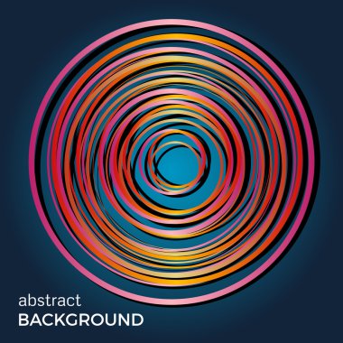 Mavi bir arka plan üzerinde güzel açık daireler. Soyut flaş açık daireler.