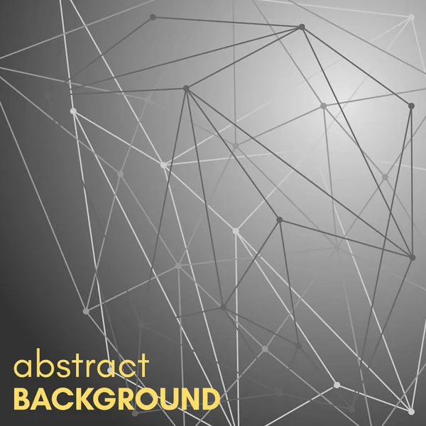 Moleküler bağlantısı ile poligonal arka plan.