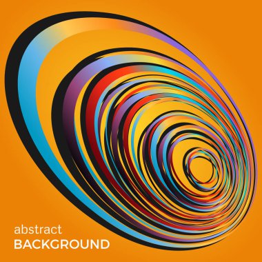 Sarı bir arka plan üzerinde güzel açık daireler.