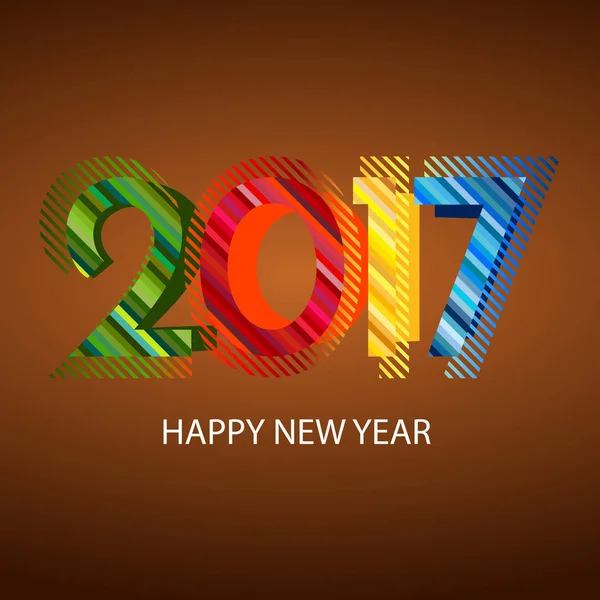 Feliz Año Nuevo 2017 Antecedentes. Plantilla de Elemento de Diseño de Año Nuevo y Navidad — Vector de stock
