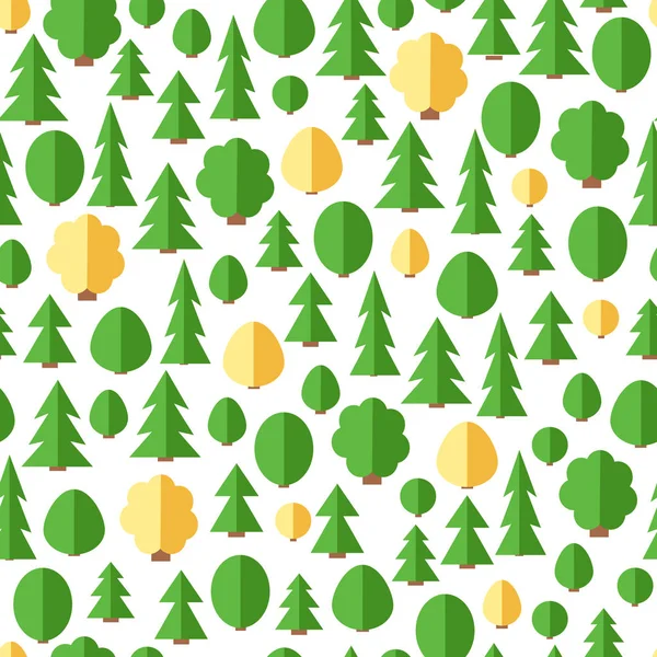 Modèle de forêt sans couture — Image vectorielle