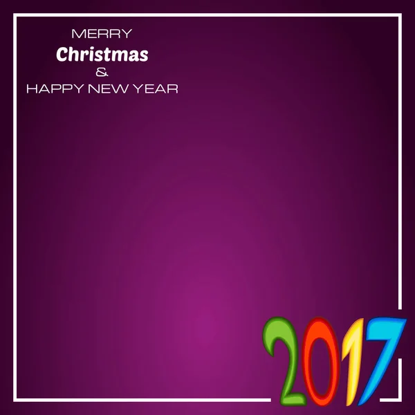 Feliz Año Nuevo 2017 Antecedentes. Plantilla de Elemento de Diseño de Año Nuevo y Navidad . — Archivo Imágenes Vectoriales