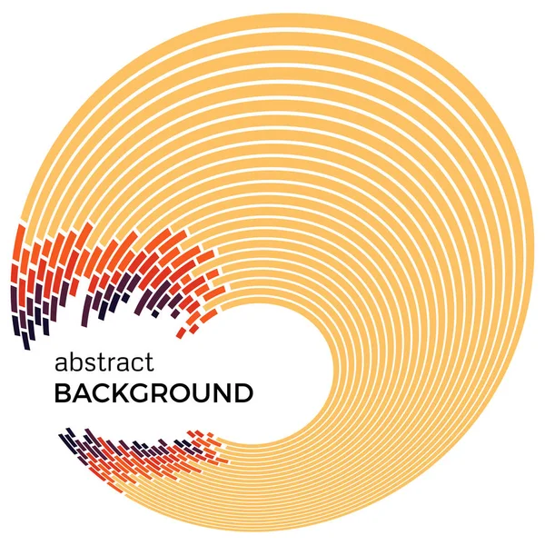 Ilustración vectorial abstracta que representa círculos de colores sobre un fondo blanco — Vector de stock
