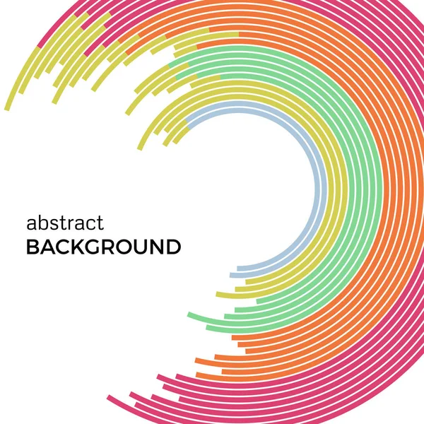 Ilustración vectorial abstracta que representa círculos de colores sobre un fondo blanco. Fondo infográfico — Vector de stock