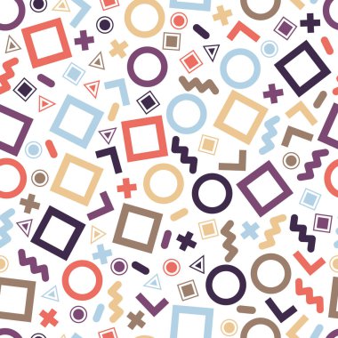 Doku ve kartpostal için sorunsuz ilkel geometrik desenler