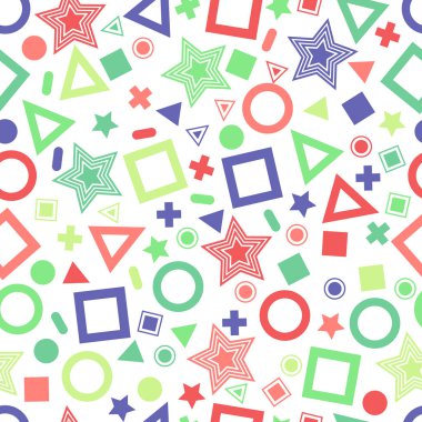 Doku ve kartpostal için sorunsuz ilkel geometrik desenler