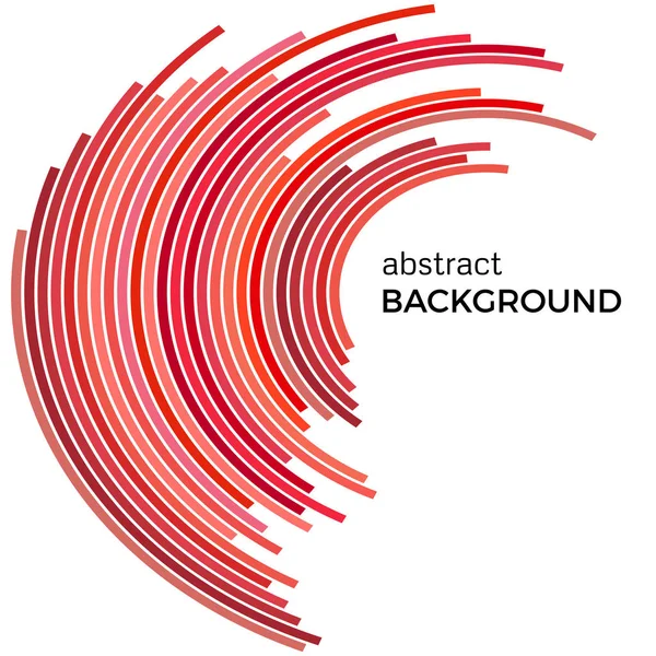 Fondo abstracto con líneas rojas. Líneas rojas con lugar para su texto — Vector de stock