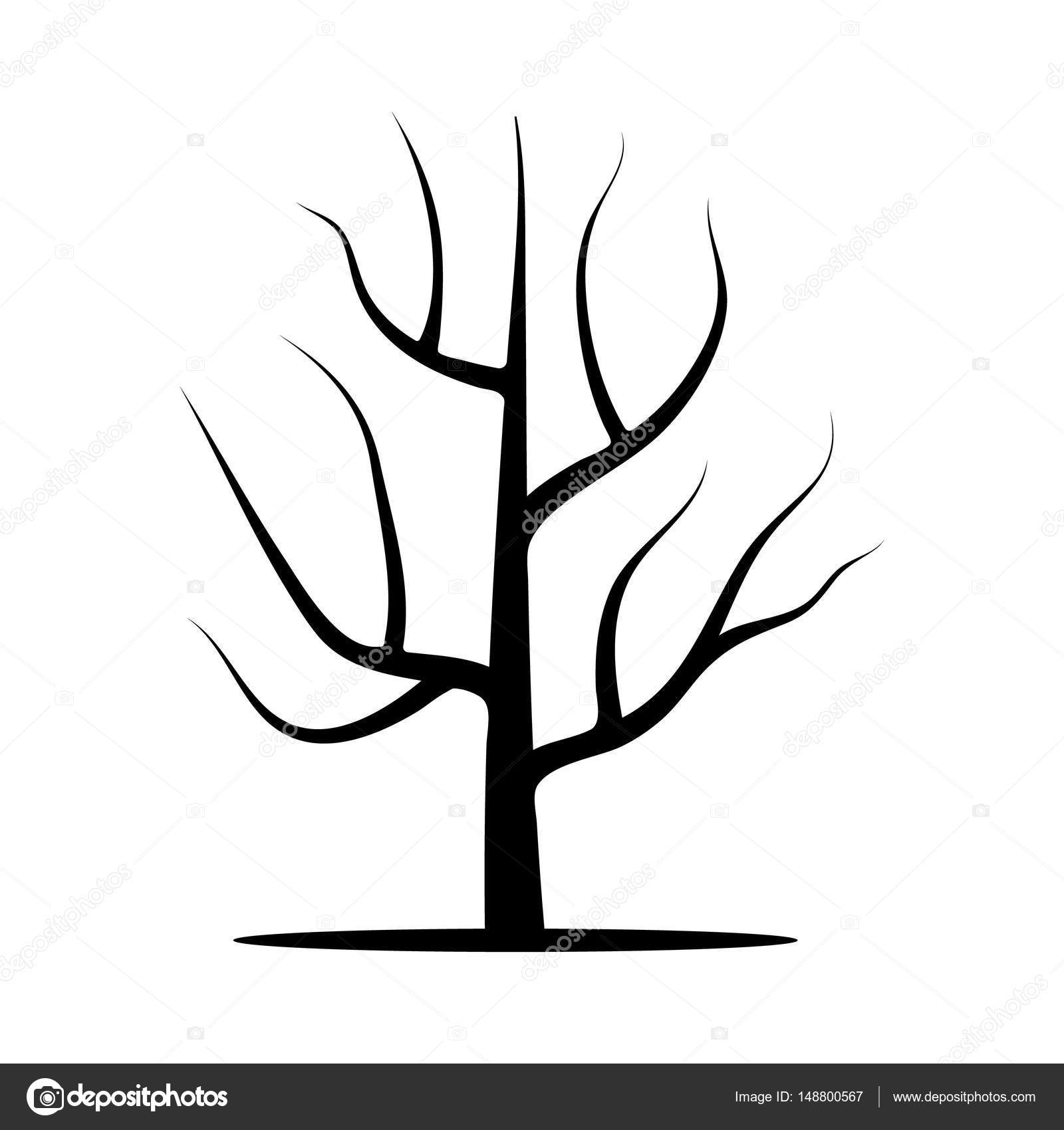 Tree without leaves stock vector dniprodd 148800567