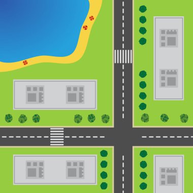 Şehir planı. Şehrin en iyi görünümü 