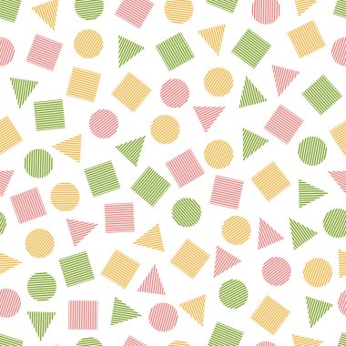 Doku ve kartpostal için sorunsuz ilkel geometrik desenler