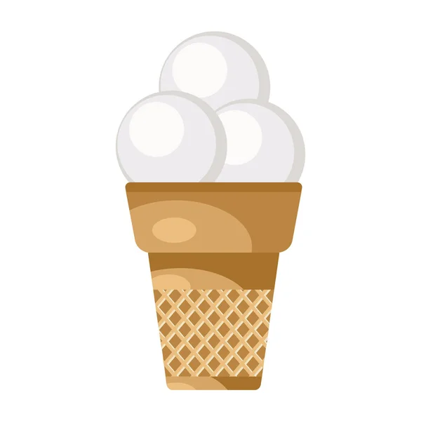 Векторні ілюстрації морозива. Вафельна чашка — стоковий вектор