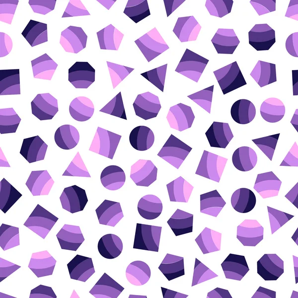 Naadloze geometrische patroon met vierkantjes voor weefsel- en ansichtkaarten. — Stockvector