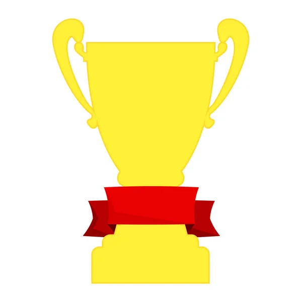 Az arany és piros szalag incription győztes bajnok. Az első helyen-Európa-bajnokság díjak. — Stock Vector