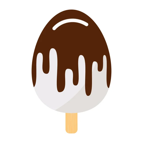 Vektorové ilustrace zmrzliny s čokoládou — Stockový vektor